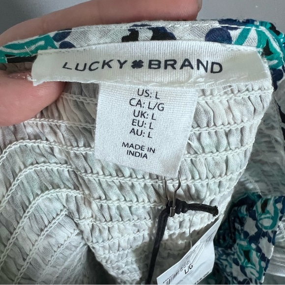 NWT Lucky Brand Women's Floral Tiered Maxi Dress Blue
White Size Large - Picture 5 of 12